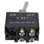 Used NKK S821 Toggle Switch, DPST ON-OFF, 30A 125VAC/30VDC, 750W, M12, 12.5mm Panel