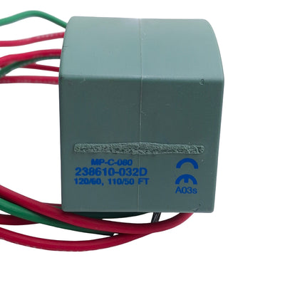 Used Asco 238610-032D Red Hat Solenoid Valve Replacement Coil 110/120VAC Coil Voltage