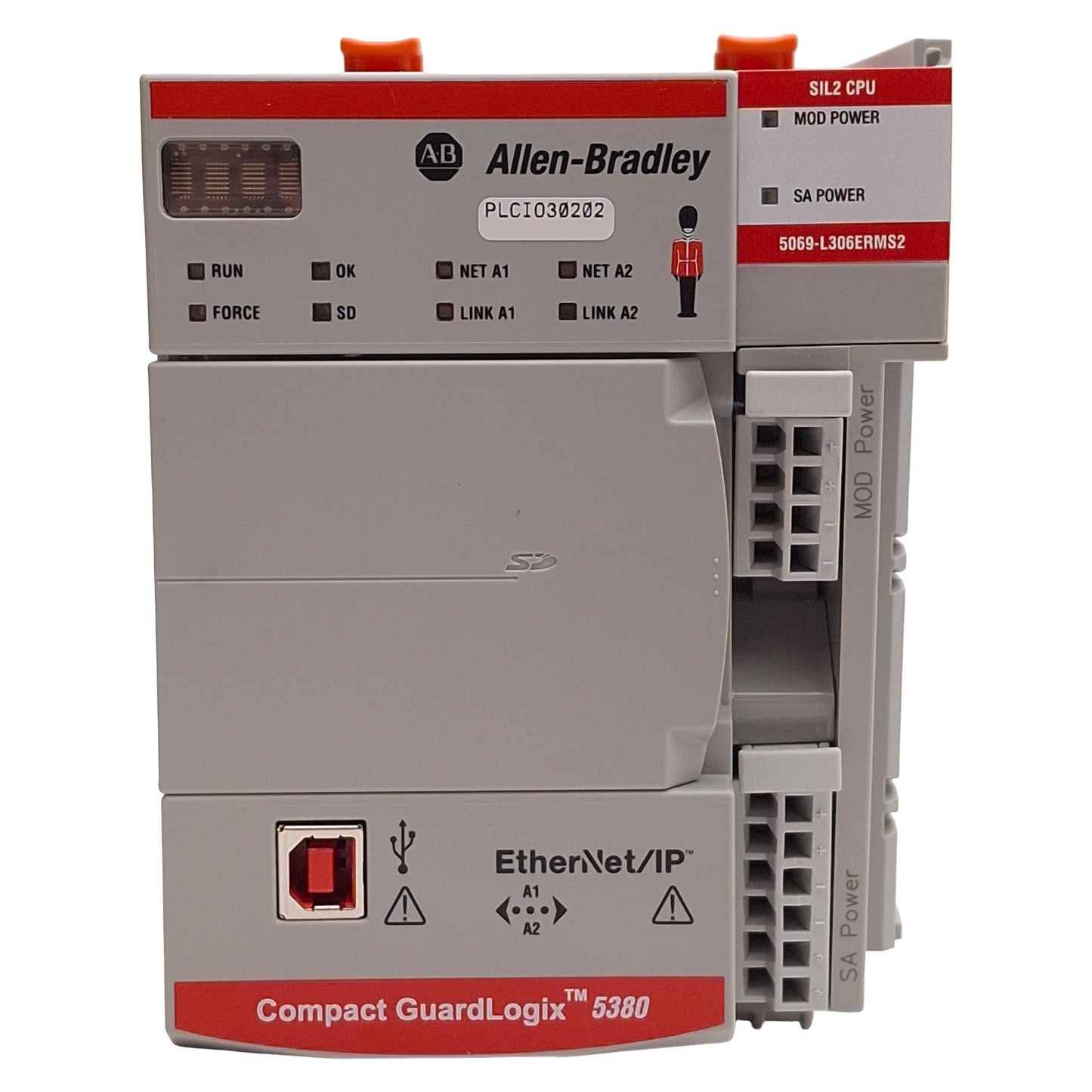 Used Allen Bradley 5069-L306ERMS2 Compact Guardlogix 5380 Safety Controller, 18-32VDC
