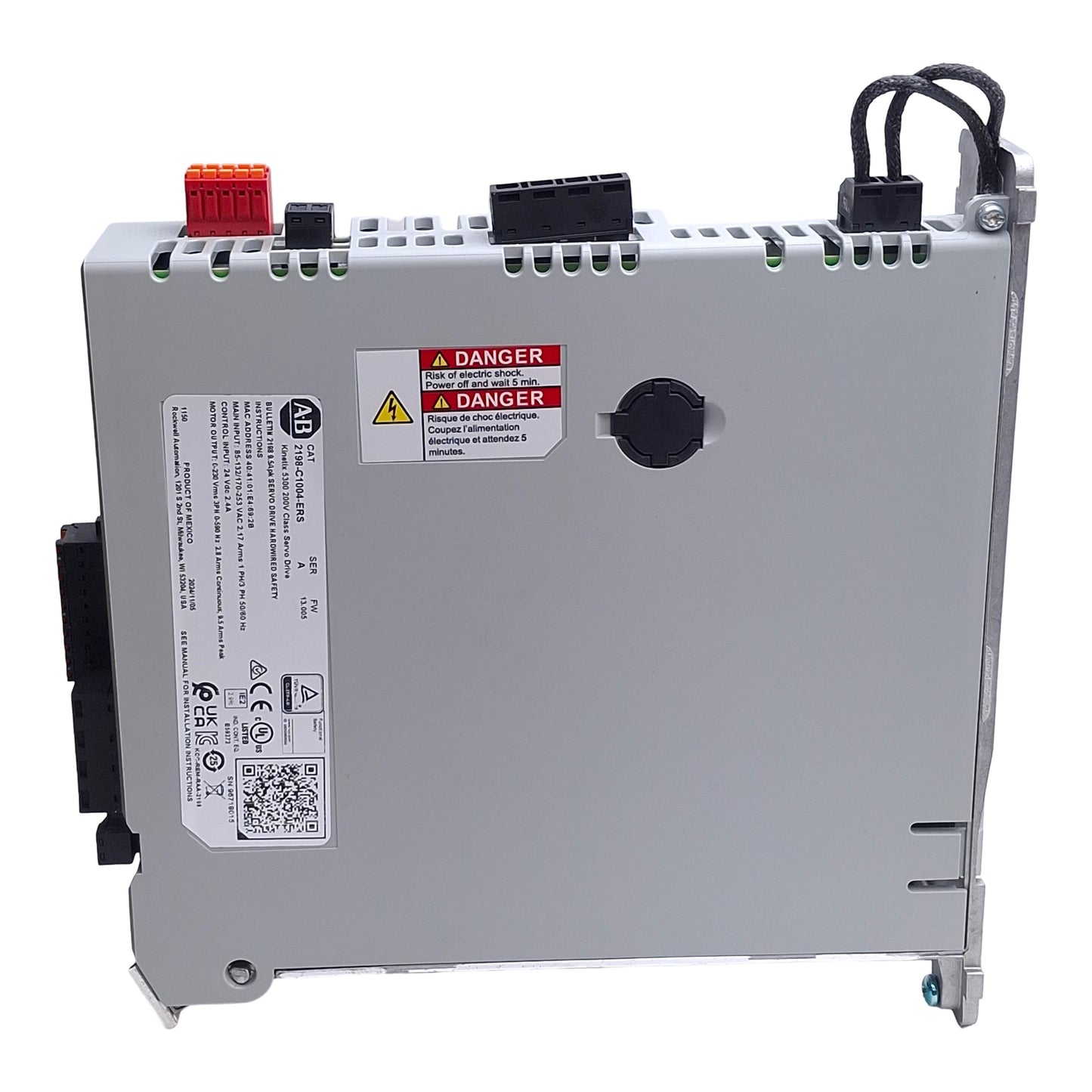 Used Allen Bradley 2198-C1004-ERS Kinetix 5300 Servo Drive, 1-Axis, 115/230VAC 1/3PH