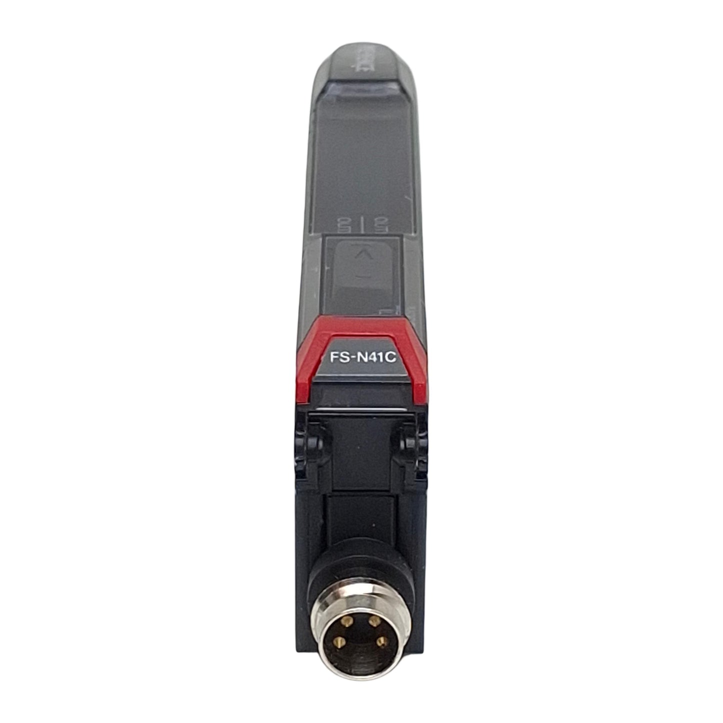 Used Keyence FS-N41C Digital Fiber Optic Sensor, PNP/NPN, 10-30VDC, 4-Pin M8