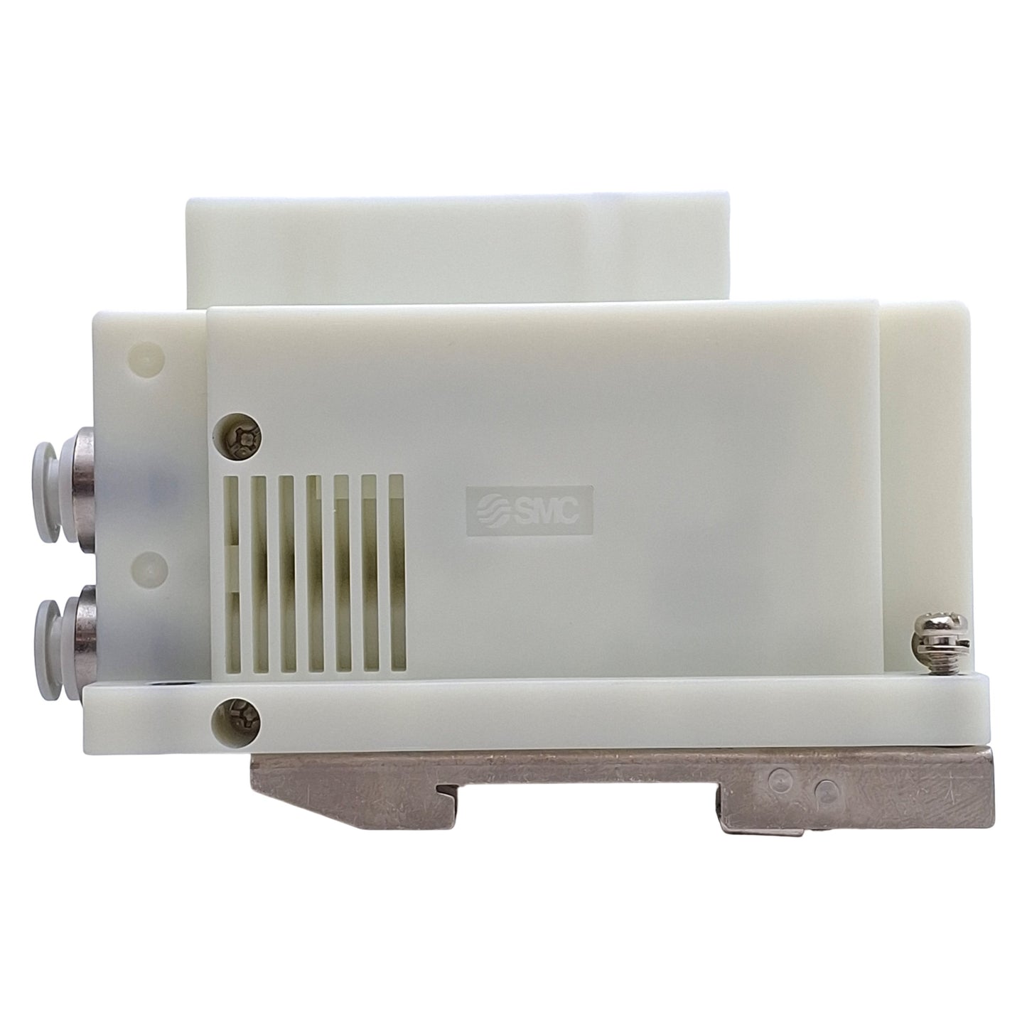 Used SMC SS5Y5-10S0-07B-C6 Manifold Base 7-Stations, ø6mm One-Touch, DIN Rail