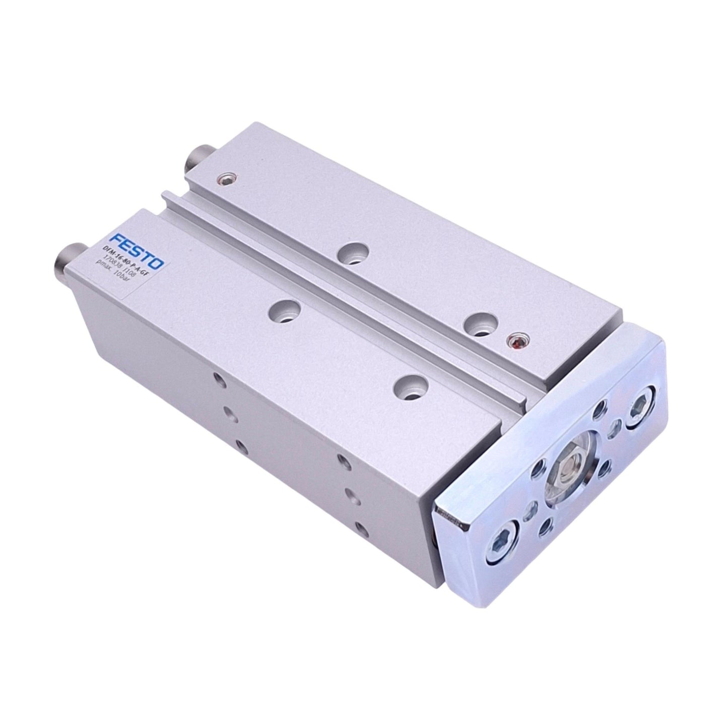 New Festo DFM-16-80-P-A-GF Guided Cylinder, 16mm Bore, 80mm Stroke, M5, 10bar Max