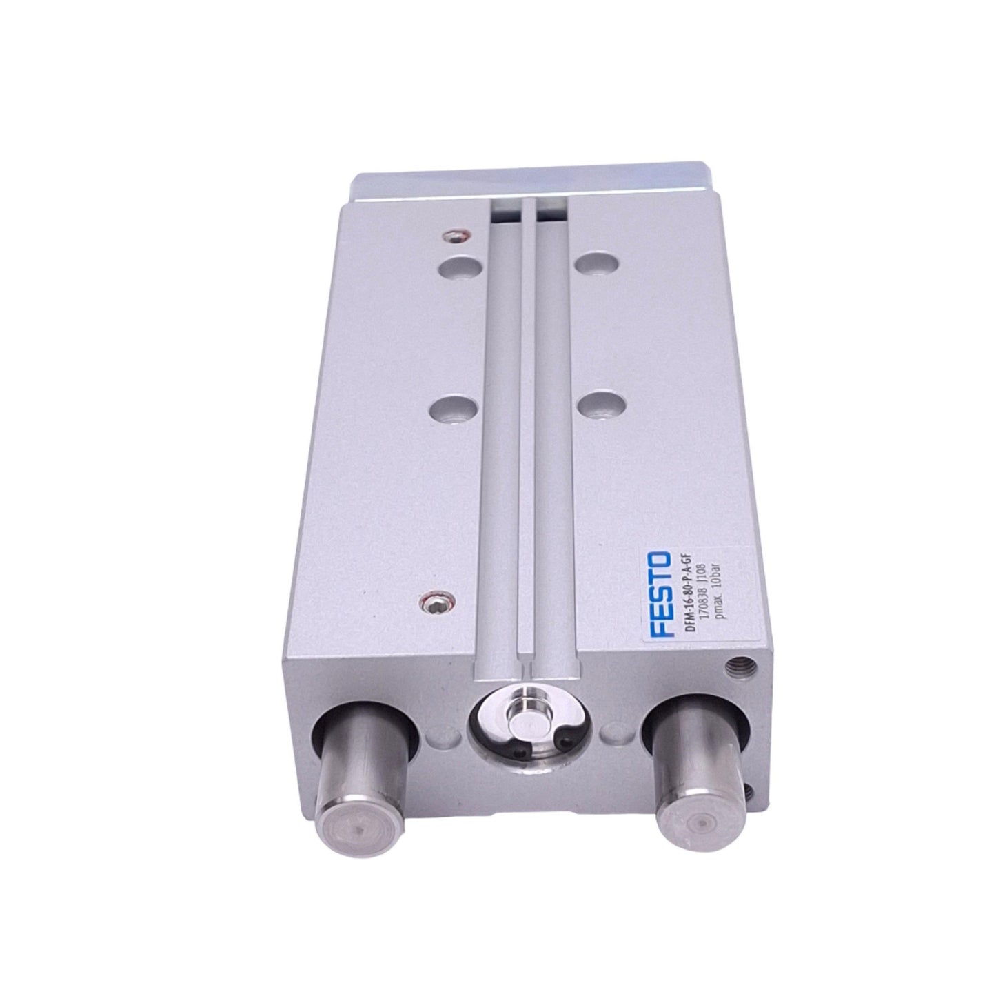 New Festo DFM-16-80-P-A-GF Guided Cylinder, 16mm Bore, 80mm Stroke, M5, 10bar Max