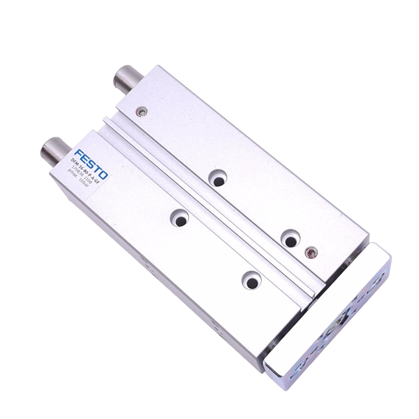 New Festo DFM-16-80-P-A-GF Guided Cylinder, 16mm Bore, 80mm Stroke, M5, 10bar Max