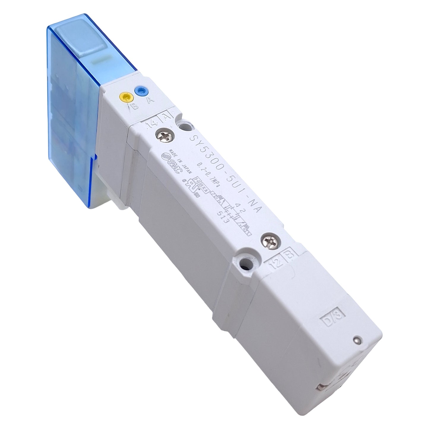 Used SMC SY5400-5U1-NA Solenoid Valve 3-Position Exhaust Center, 0.7MPa, 24VDC Coil