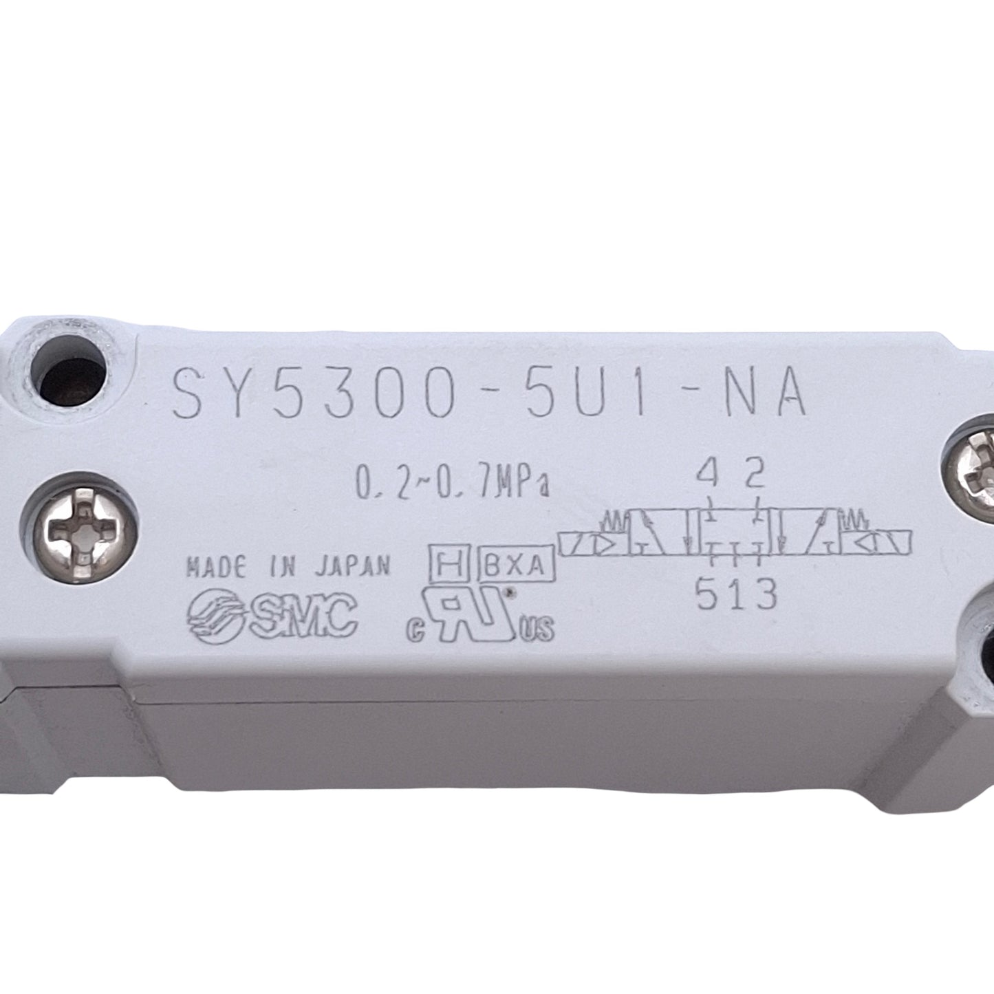 Used SMC SY5400-5U1-NA Solenoid Valve 3-Position Exhaust Center, 0.7MPa, 24VDC Coil