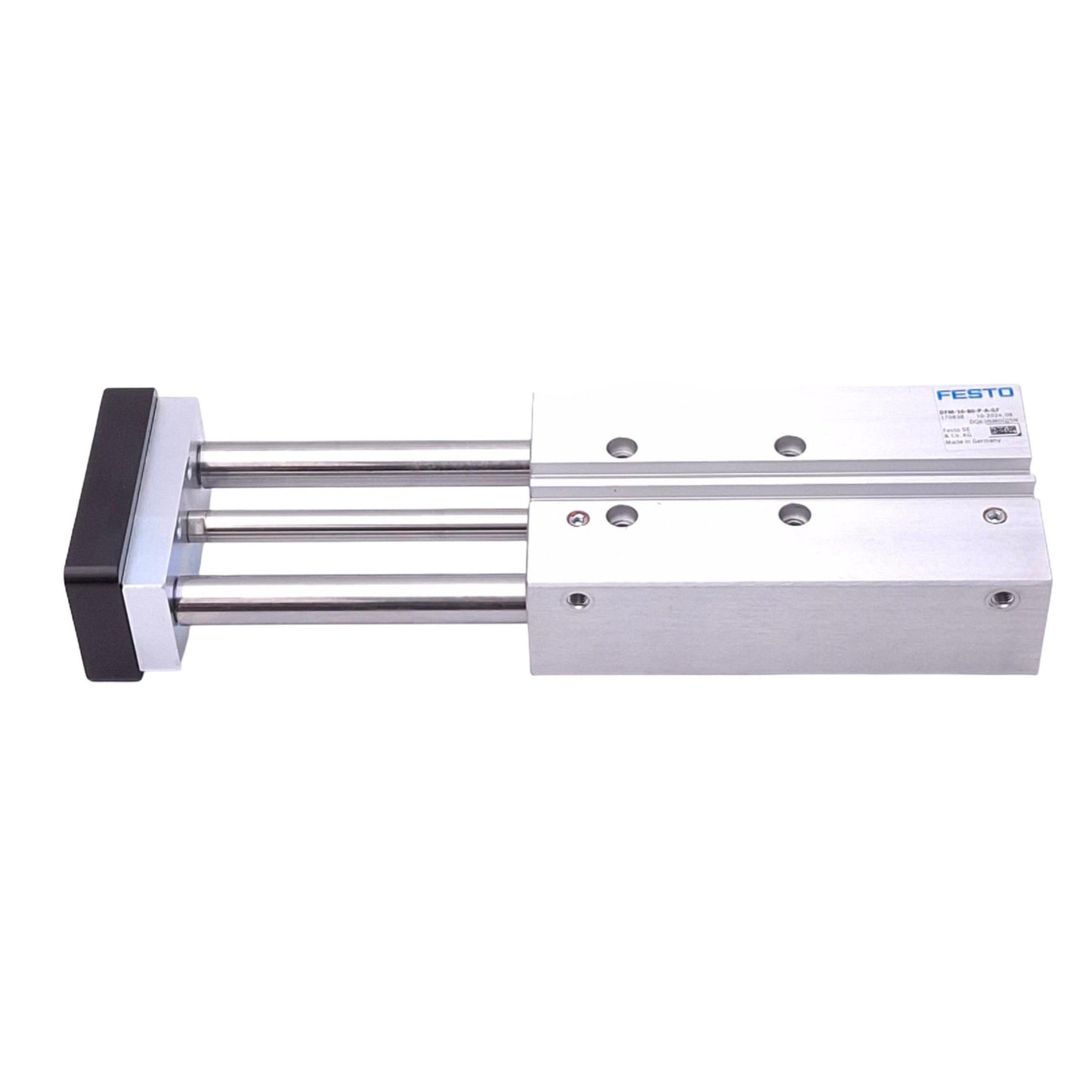 Used Festo DFM-16-80-P-A-GF Guided Cylinder, 16mm Bore, 80mm Stroke, M5, 10bar
