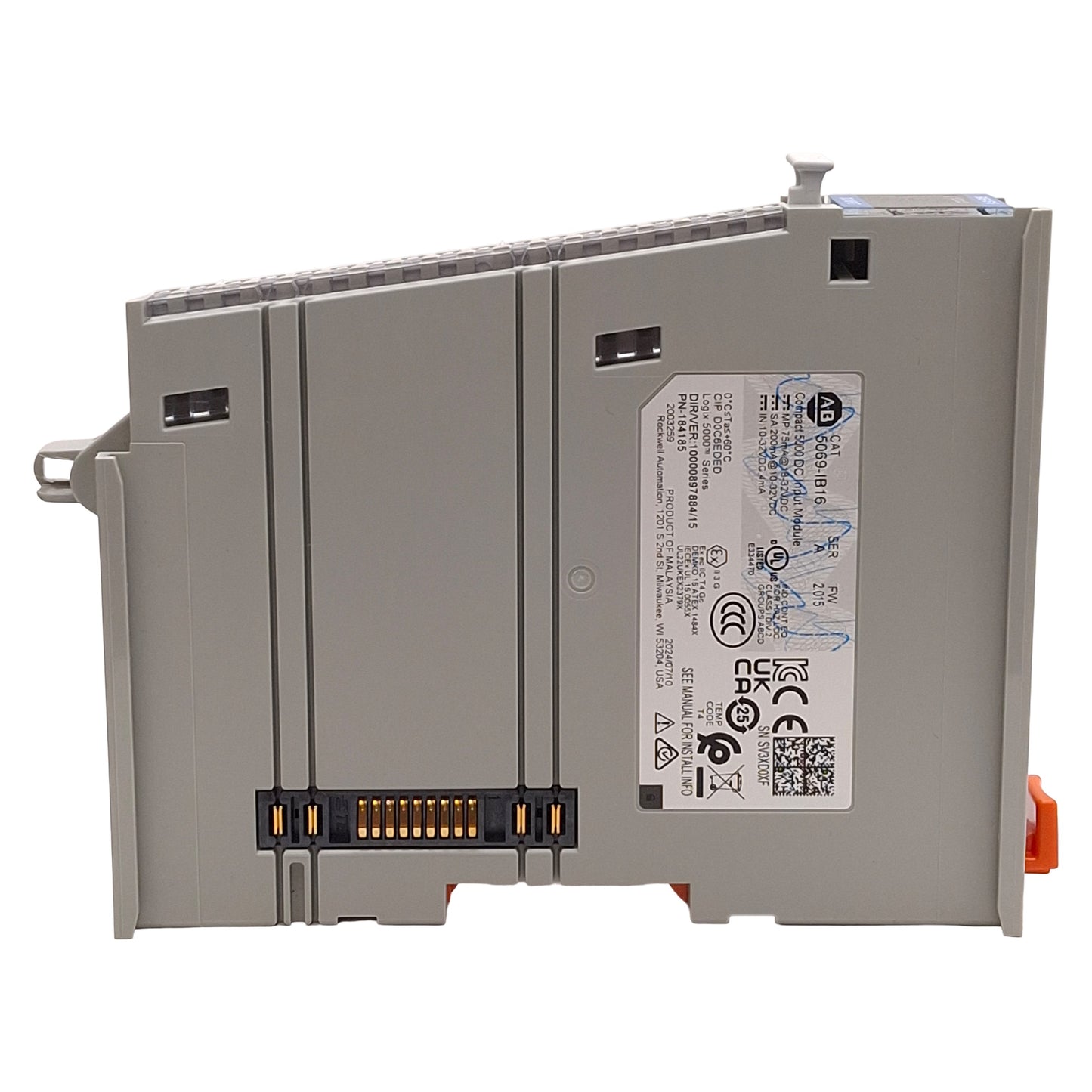 Used Allen Bradley 5069-IB16 FW 2.015 Compact 5000 DC Input Module, 16-Channel