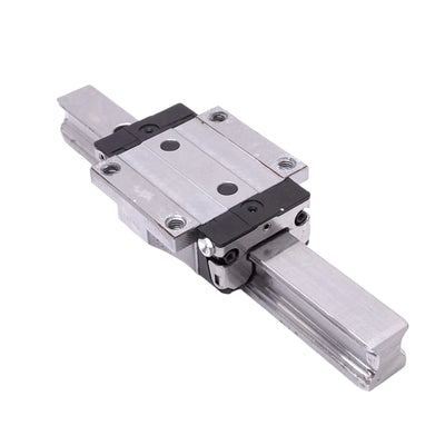 Used Bosch Rexroth R165119420 Linear Guide Block on 15x140mm Rail, 12.7kN Max