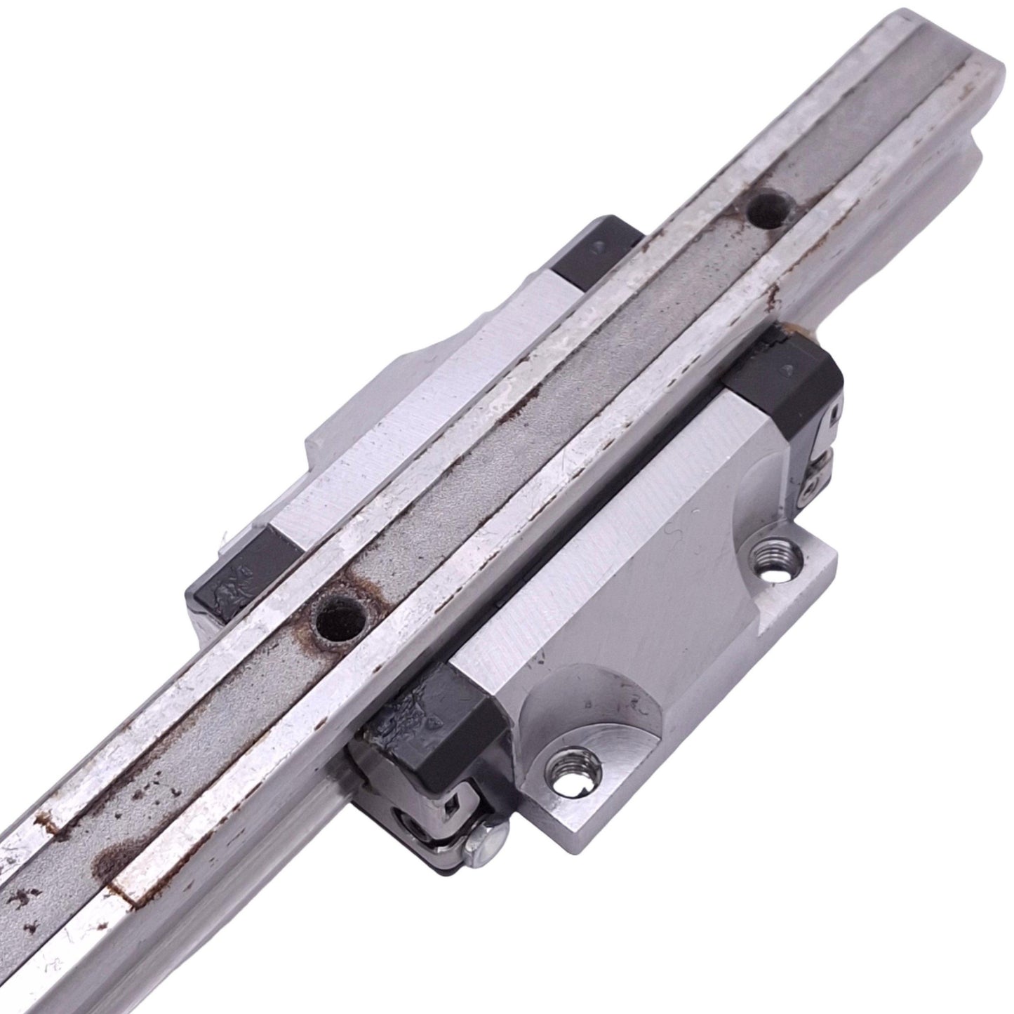 Used Bosch Rexroth R165119420 Linear Guide Block on 15x140mm Rail, 12.7kN Max
