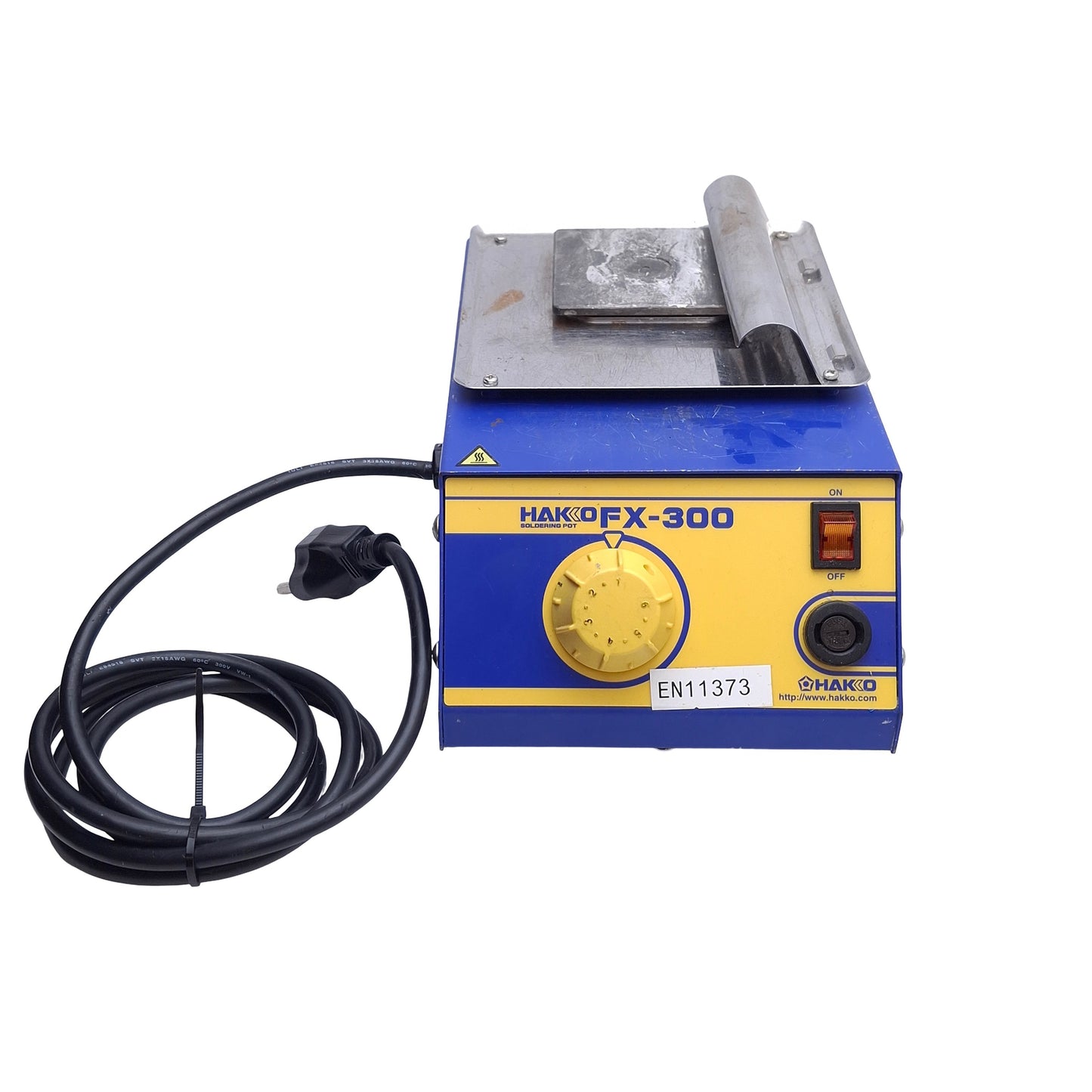 Used Hakko FX-300-03 Adjustable Soldering Pot 50mm x 50mm Pot, 120VAC 290W, 200-450°C