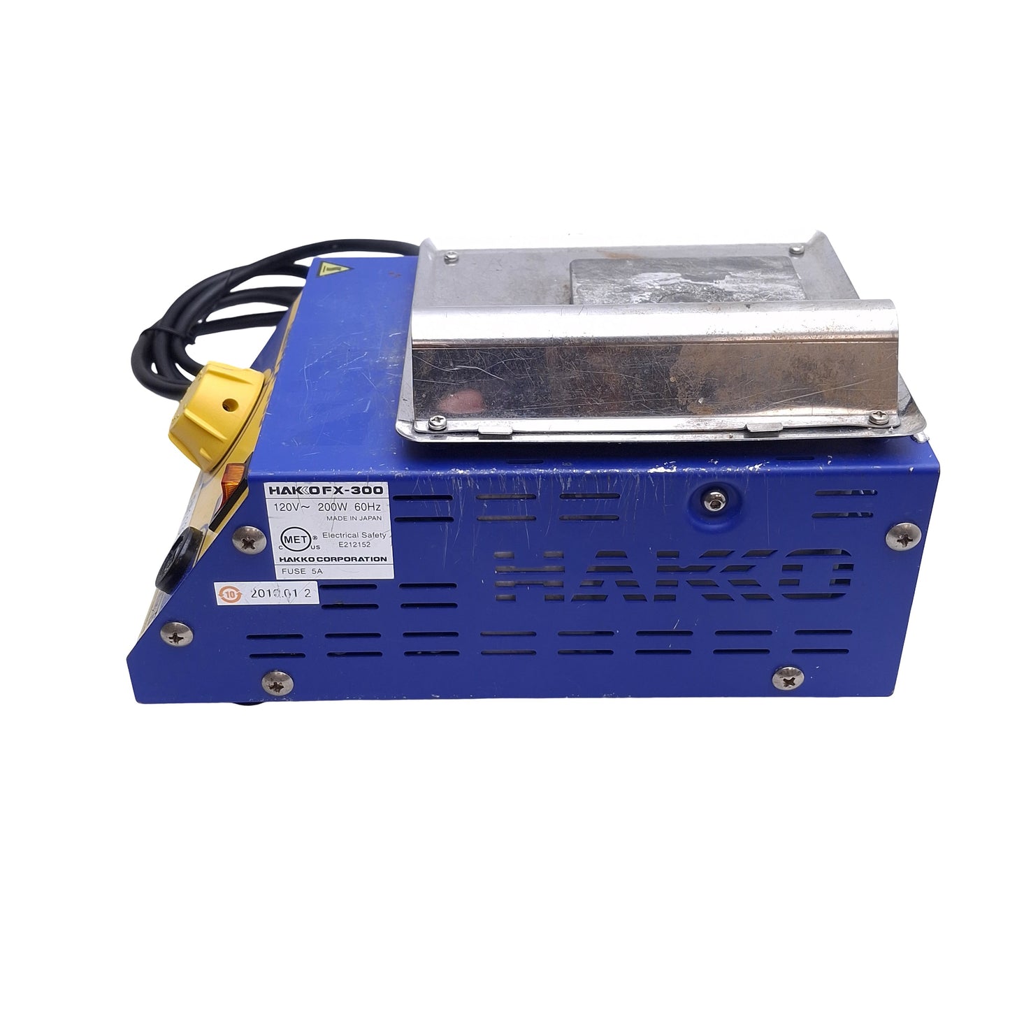 Used Hakko FX-300-03 Adjustable Soldering Pot 50mm x 50mm Pot, 120VAC 290W, 200-450°C