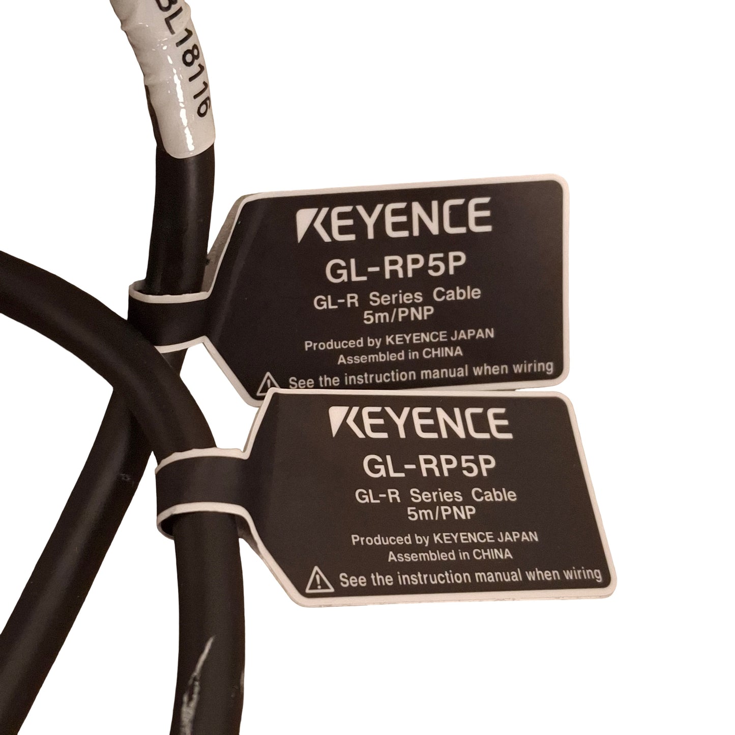 Used Keyence GL-R87F Safety Light Curtain Transmitter & Receiver, PNP, ø14mm, 24VDC