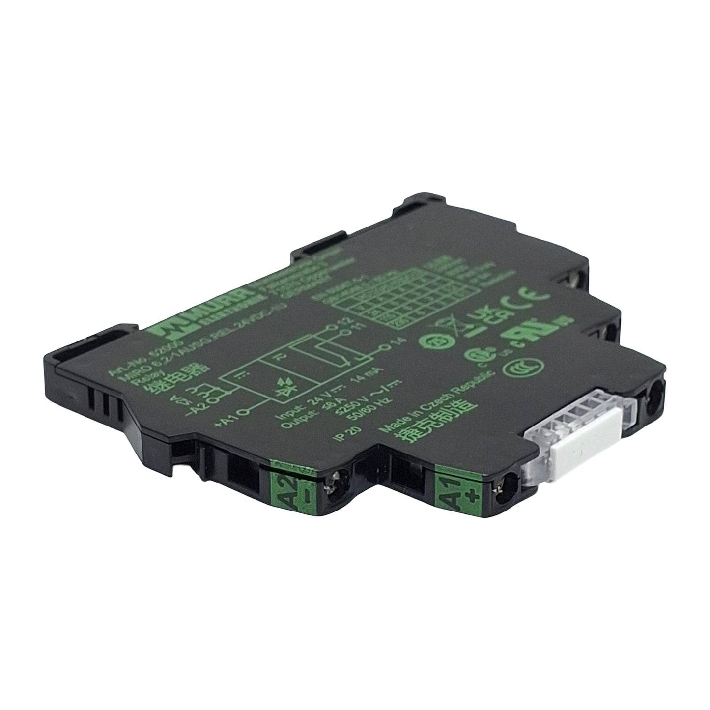 Used Murrelektronik 52000 Output Relay, 1NO/NC, 24VDC In, 6A 250VAC Out, DIN Rail