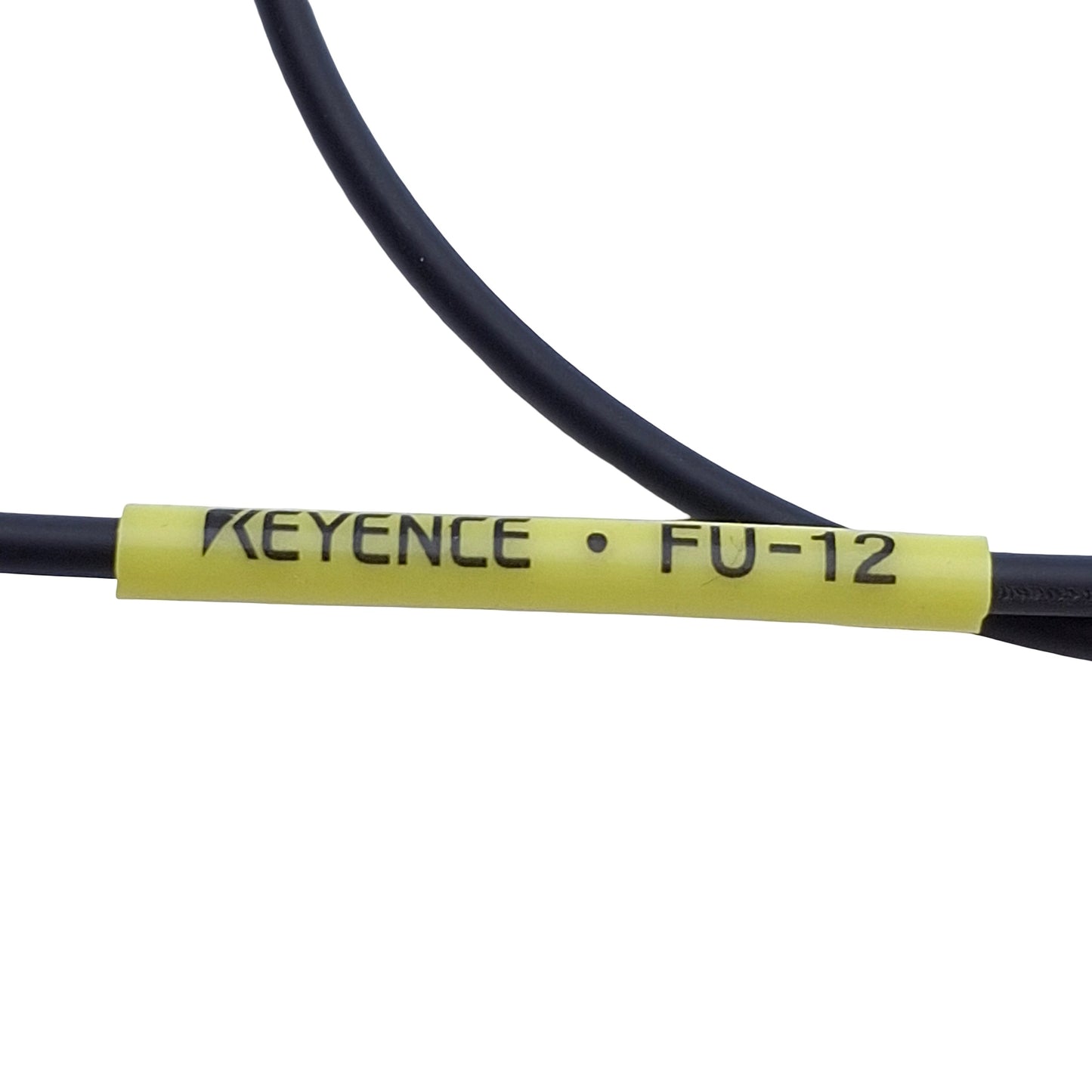 Used Keyence FU-12 Thrubeam Type Fiber Optic Unit 17in Cable Length , 2.2mm OD
