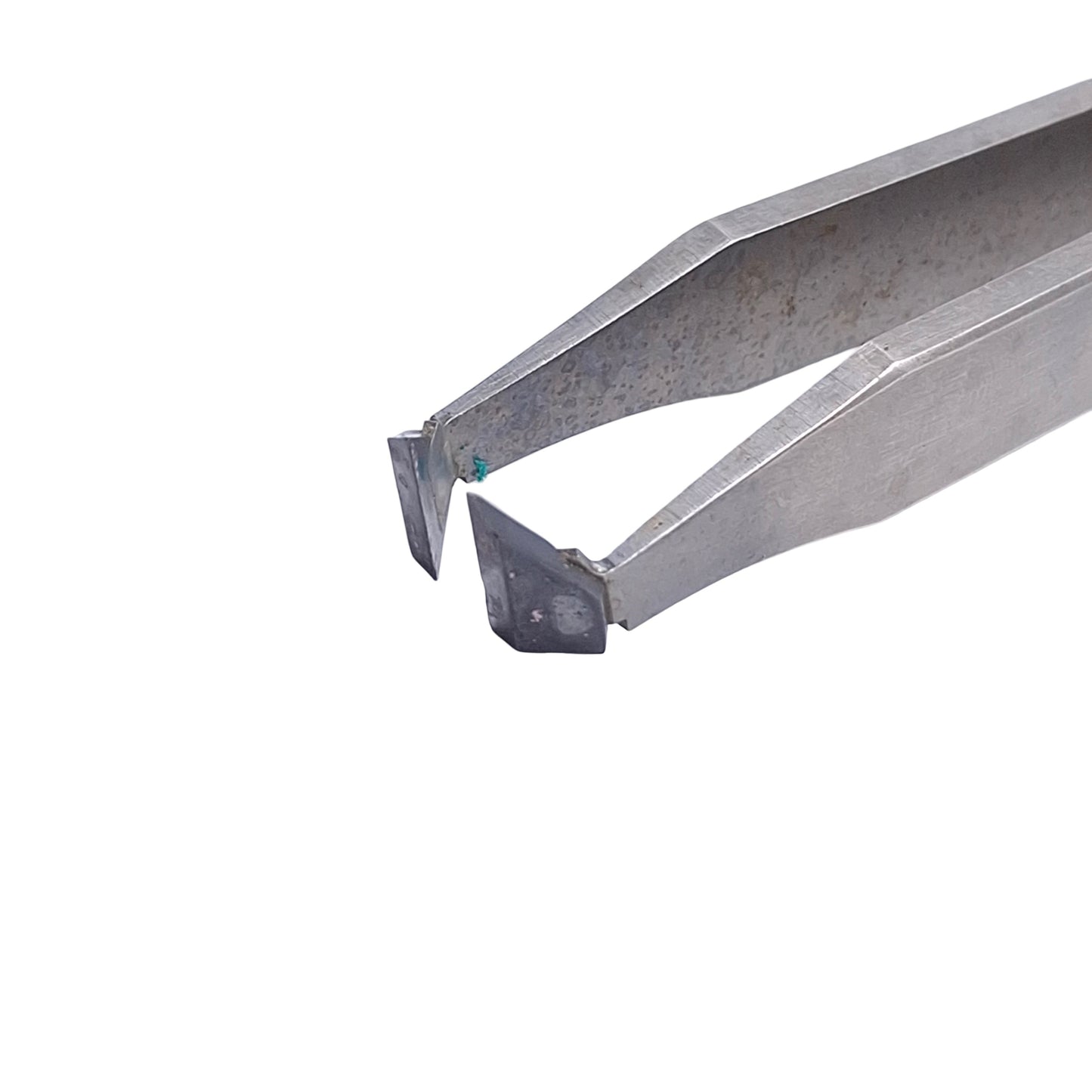 Used Excelta 15A-HT High Precision Tweezers, Carbide Tip, 70°, 0.393in Cut Length