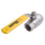Used Sharpe 1"-50M760 Full Port Two Piece Ball Valve, 1in NPT, 1000CWP, 316SS, CF8M