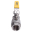 Used Sharpe 1"-50M760 Full Port Two Piece Ball Valve, 1in NPT, 1000CWP, 316SS, CF8M
