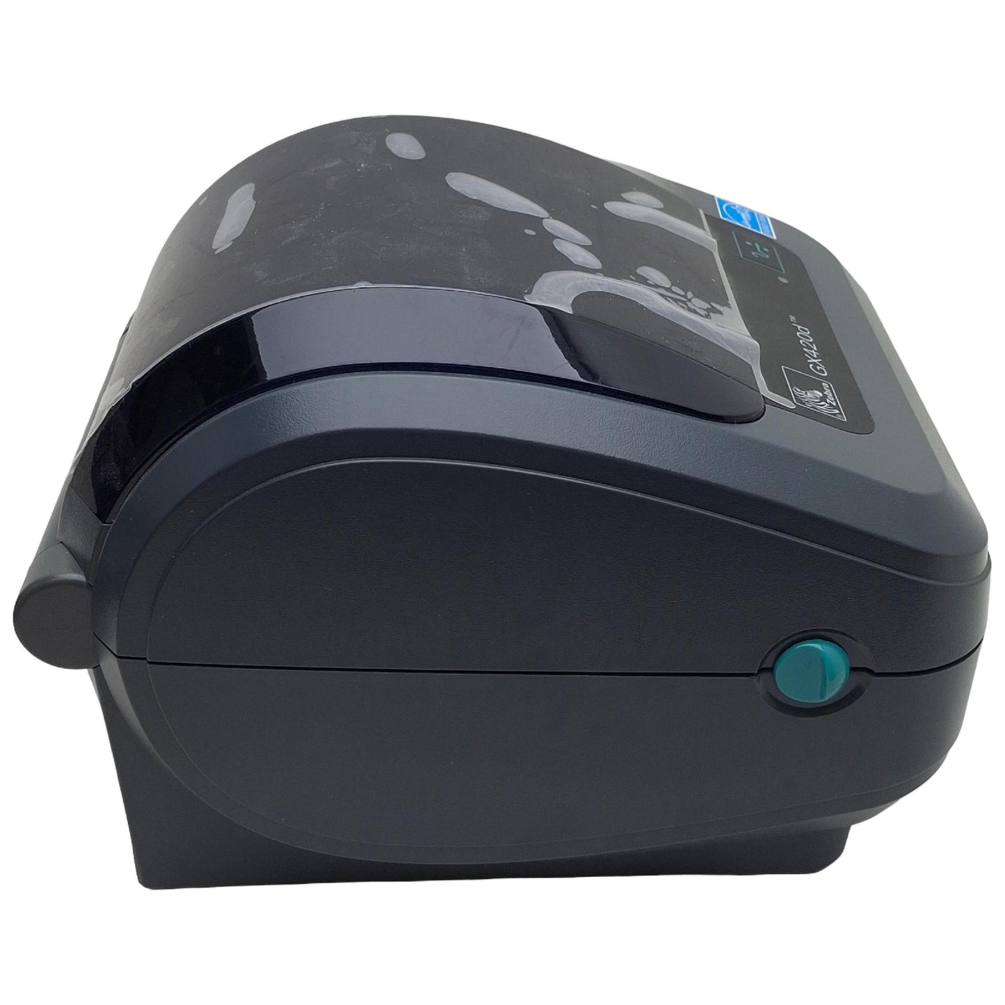 Used Zebra GX42-202410-150 GX420D Thermal Barcode Printer, 203dpi, 4in Width, 24VDC