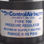 Used ControlAir 700-BC Precision Pressure Regulator, 250psig, 0-15psig Set, 1/4in NPT