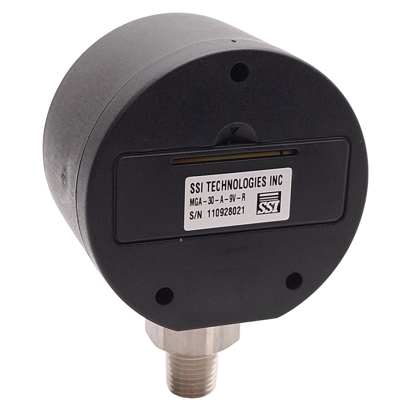 Used SSI MGA-30-A-9V-R MediaGauge Digital Pressure Gage, 30PSI, 1/4in NPT, 9V Battery