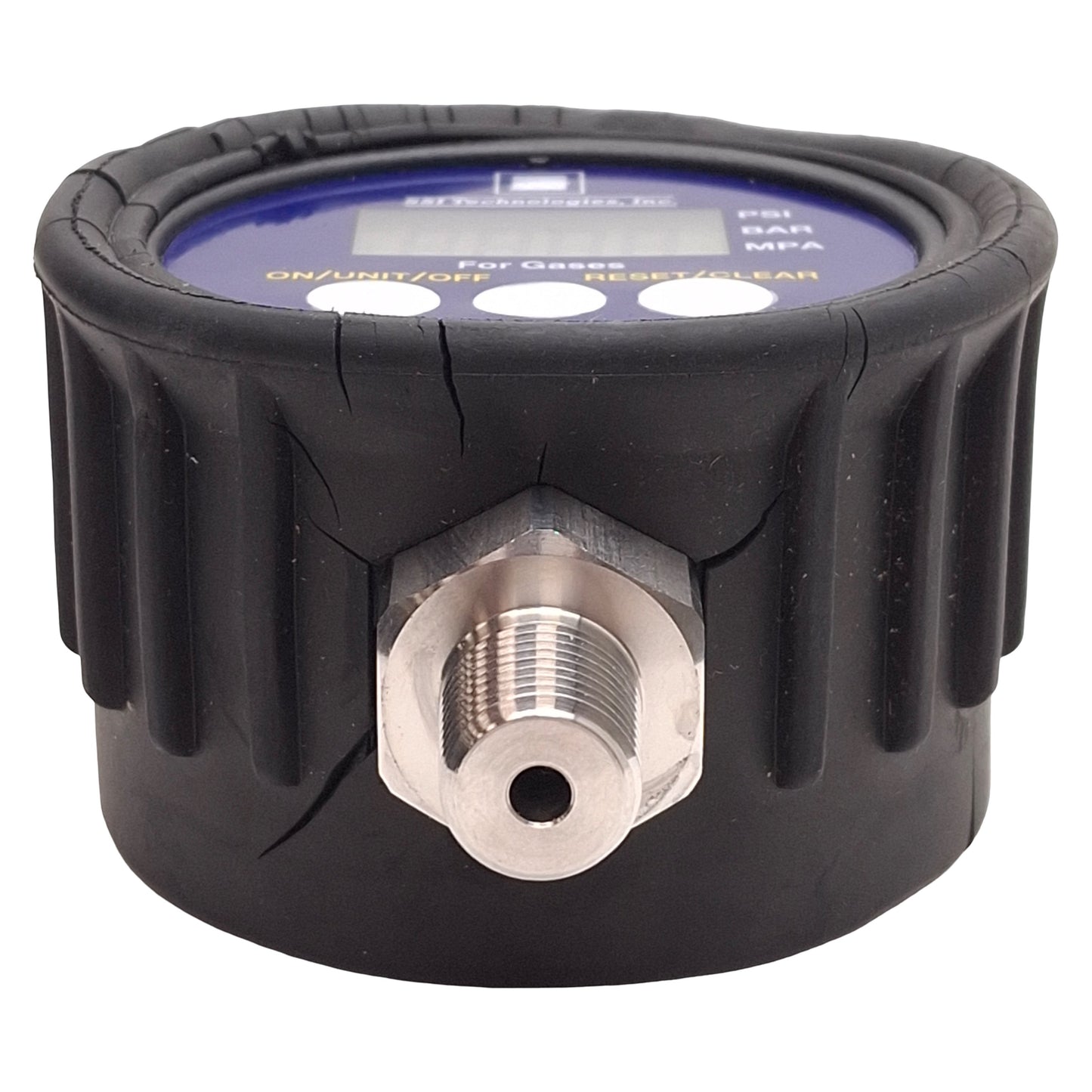 Used SSI MGA-30-A-9V-R MediaGauge Digital Pressure Gage, 30PSI, 1/4in NPT, 9V Battery