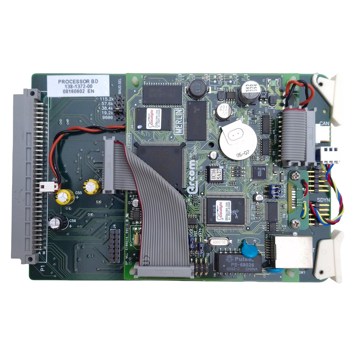 Used Dynatronix 138-0372-02 Rev. 01 ARM Processor Card, RJ45, For Dynatronix PSU