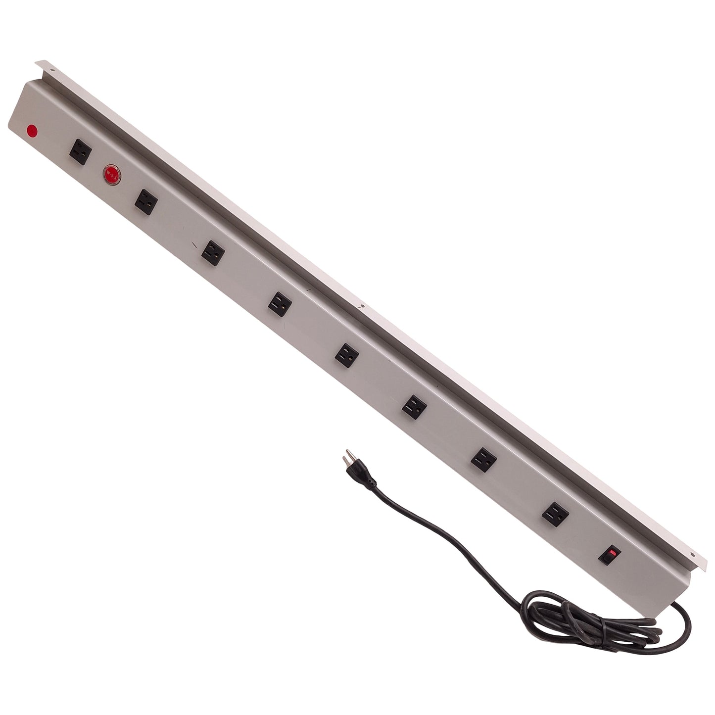Used Workstation Industries EL5-48-15A Electric Channel W/ Eight Outlets, 15A, 48in L