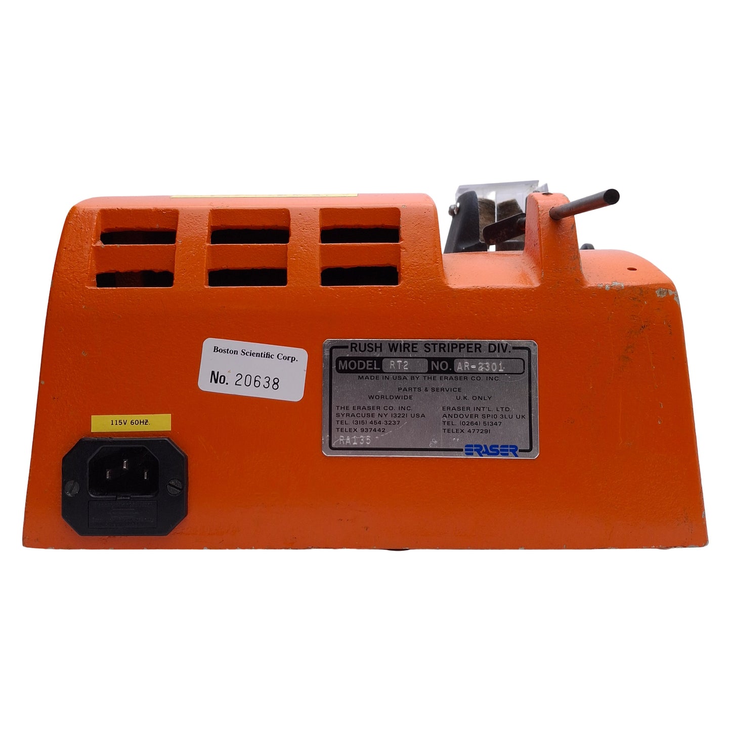 Used Eraser RT2 AR-2301 Magnet Wire Stripper 115VAC, 48-28AWG Wire, 1/8"-3/16"