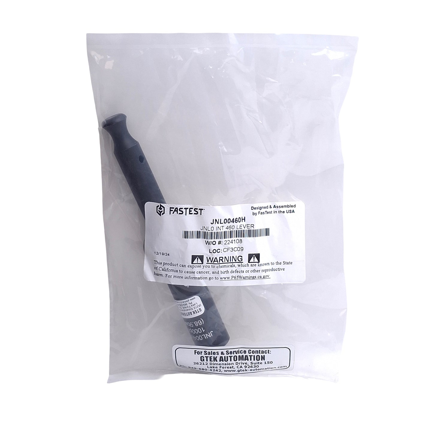 New Fastest JNL0-0460H Lever Actuated Internal Seal Connector, ø0.460, 90 Degree