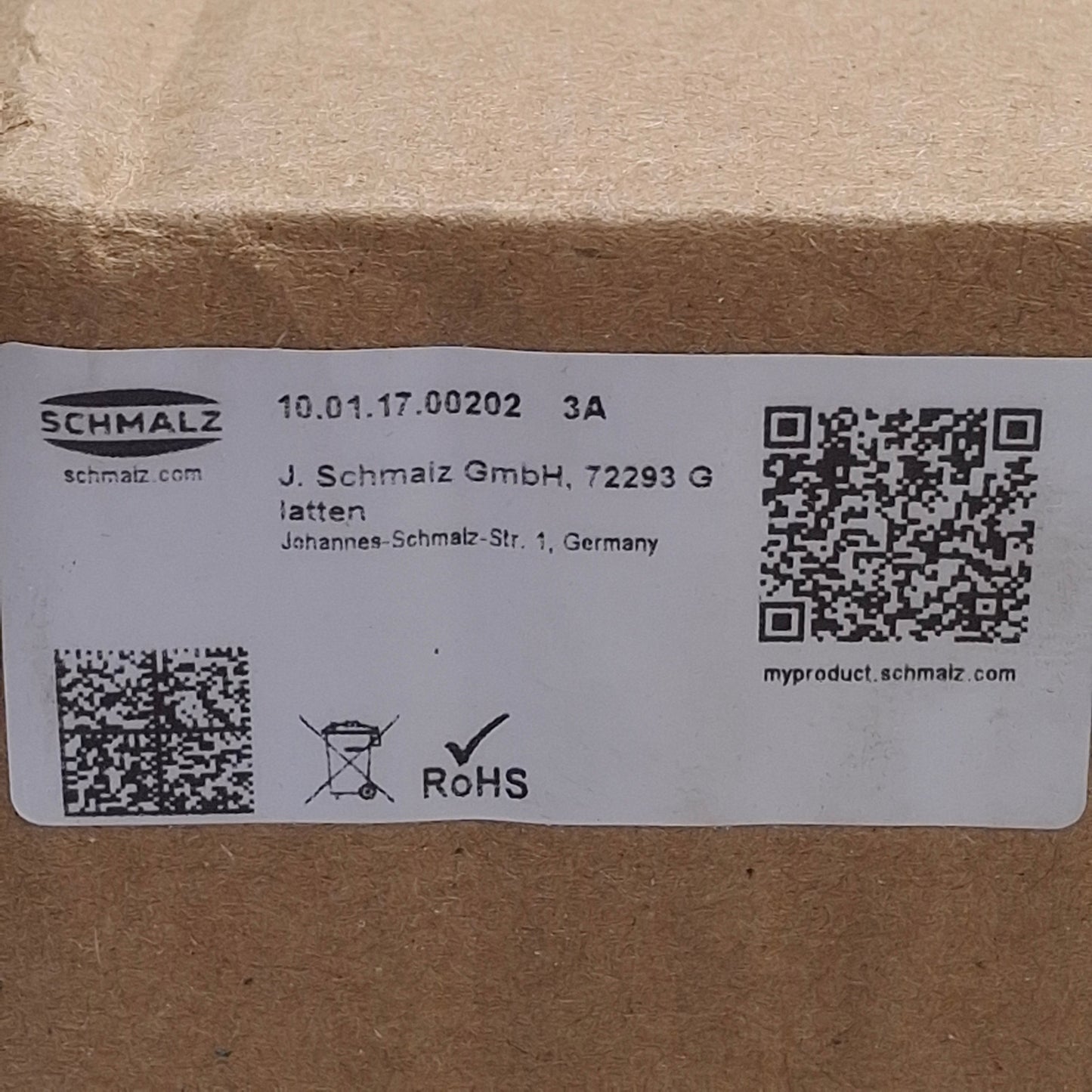 New Schmalz 10.01.17.00202 Magnetic Gripper 3.5-6bar, 180N, 50 Size, M12 4-Pin Male