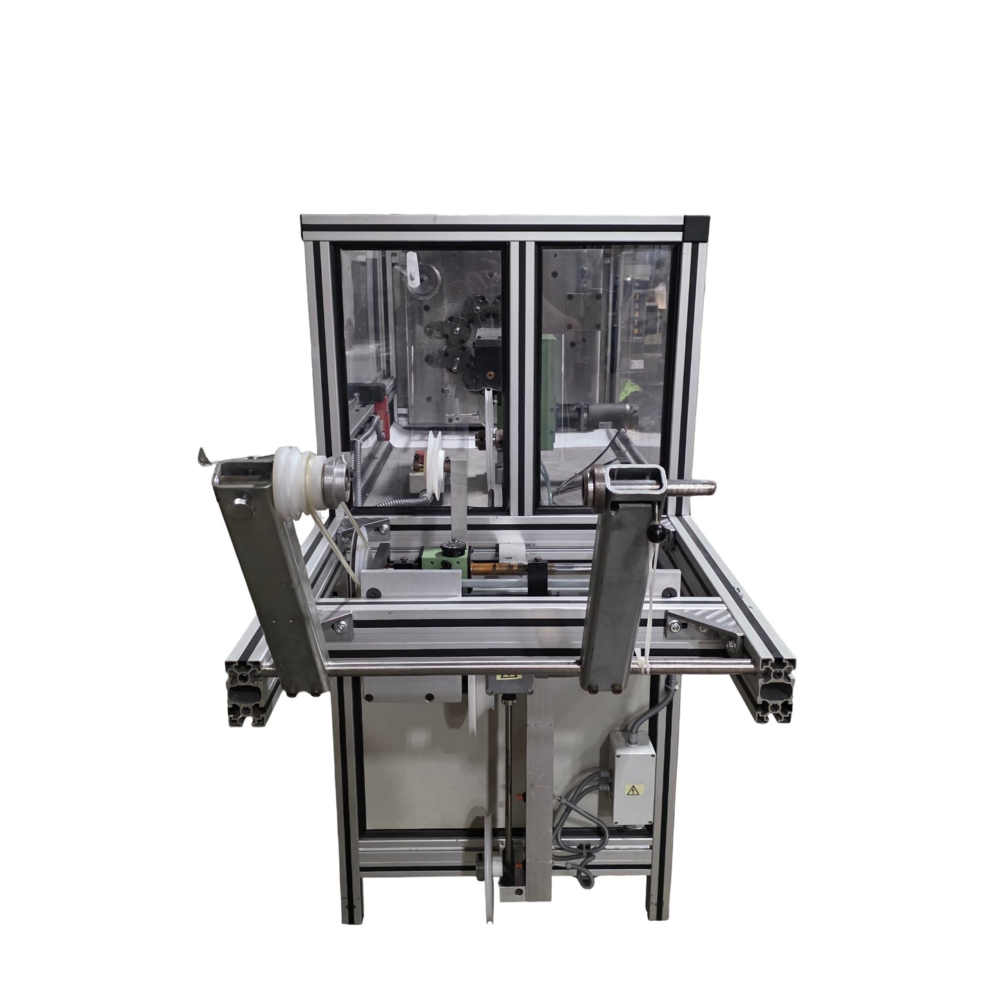 Used Steeger HS80/16-2002 16 Carrier Horizontal Medical Braider, 230VAC 3-Ph 10A
