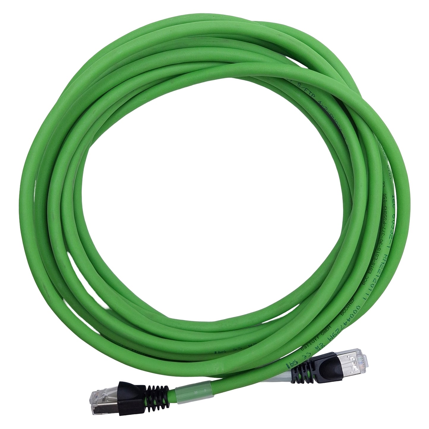 Used Balluff BCC0HZF Ethernet/Profinet Double-Ended Cordset RJ45 CAT6A , 10Gbit/s, 5m