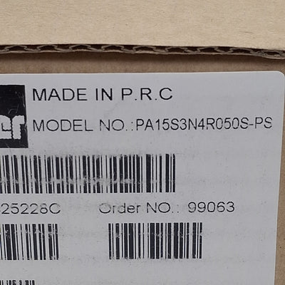 New Parker PA15S3N4R050S-PS Angle Seat Valve, 2-Way NO, 1/2in NPT, 232psi Max, 5.5cv