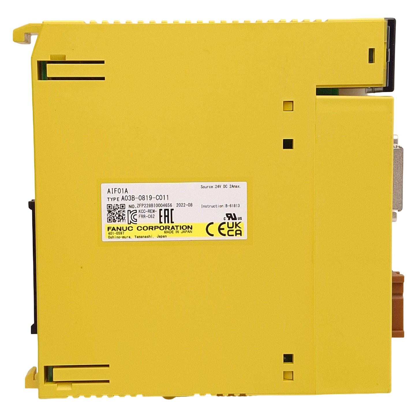 Used Fanuc A03B-0819-C011 AIF01A I/O Unit Interface Module, 32 Digital I/O, 24VDC 2A