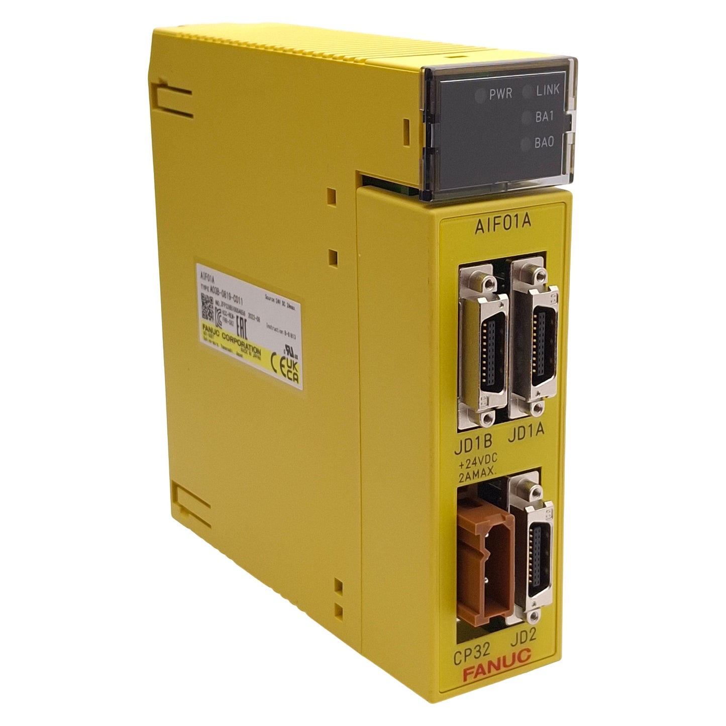 Used Fanuc A03B-0819-C011 AIF01A I/O Unit Interface Module, 32 Digital I/O, 24VDC 2A