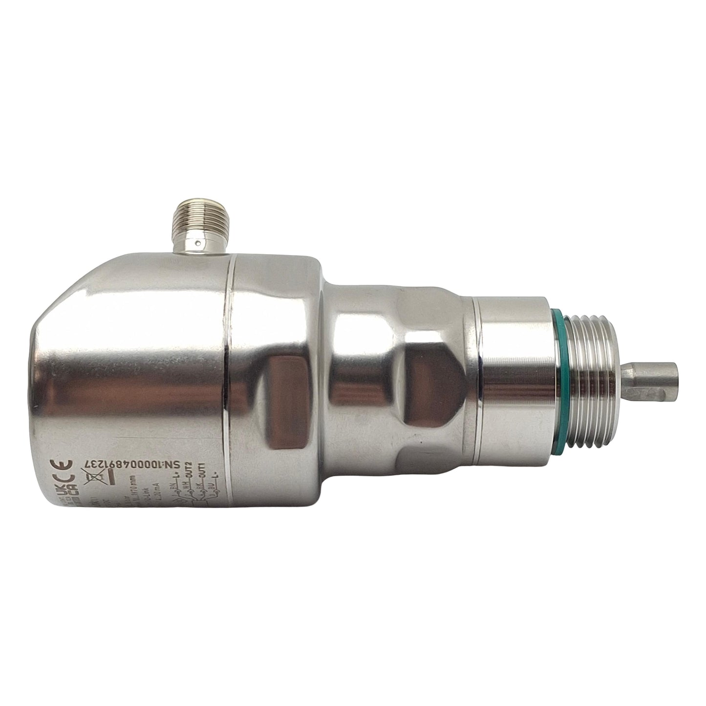 New IFM LR2050 Continuous Level Sensor, PNP/NPN, 18-30VDC, 16bar, 10-1970mm Range