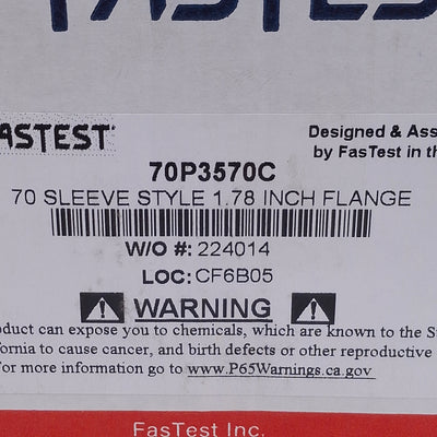 New Fastestinc 70P3570C External Tube Connection 1-1/4"NPT, 1.78" Flange, 3.92in