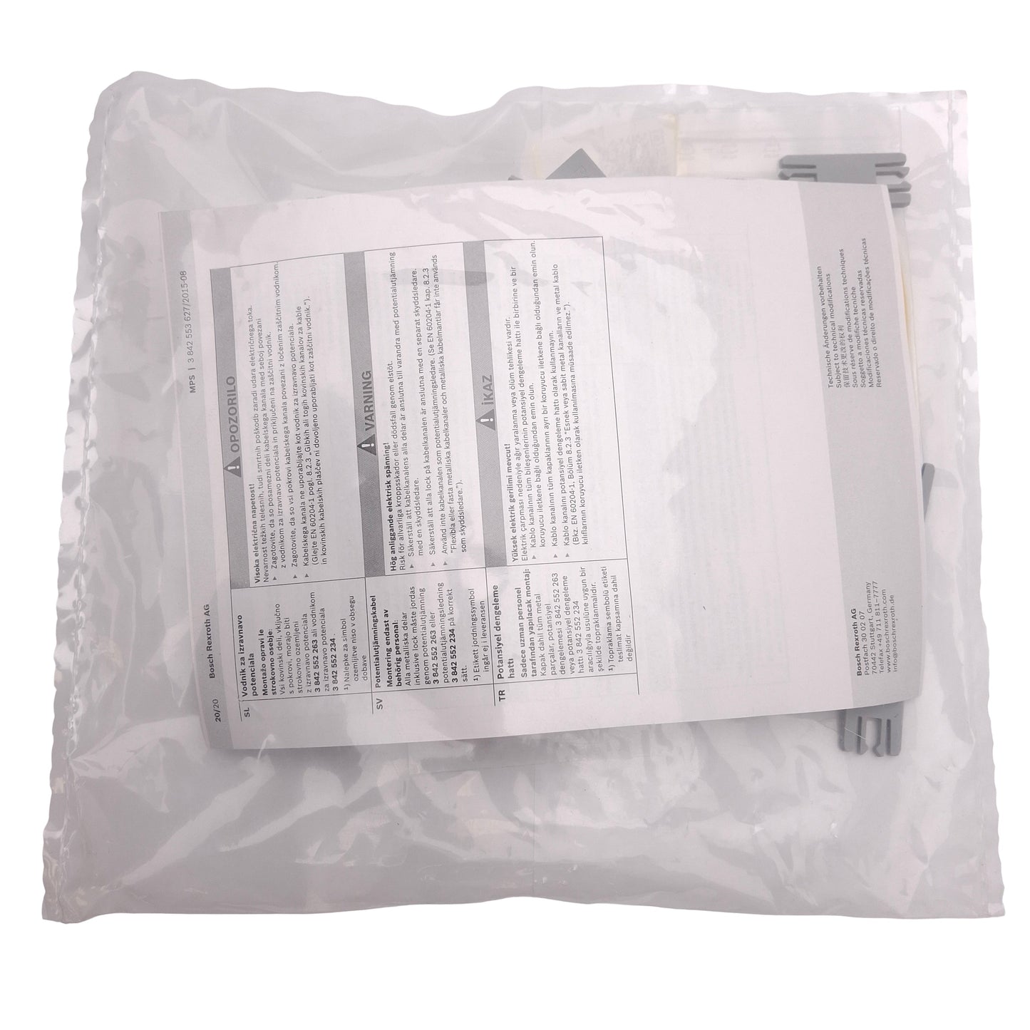 New Rexroth 3842552258 Modular Cable Duct Curve, 90 Degree, HOR 40x80, VER 80x40