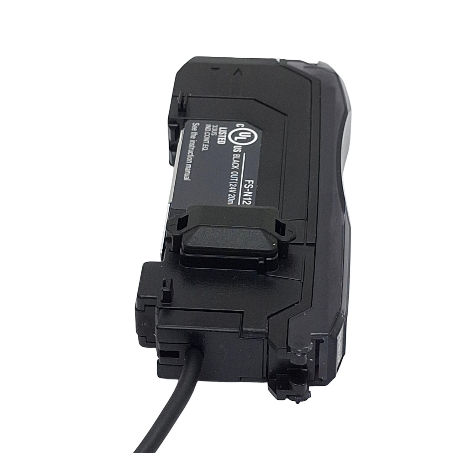 New Keyence FS-N12P Fiber Optic Amplifier Sensor, 1PNP, 12-24VDC, 1-Wire Lead, 2m