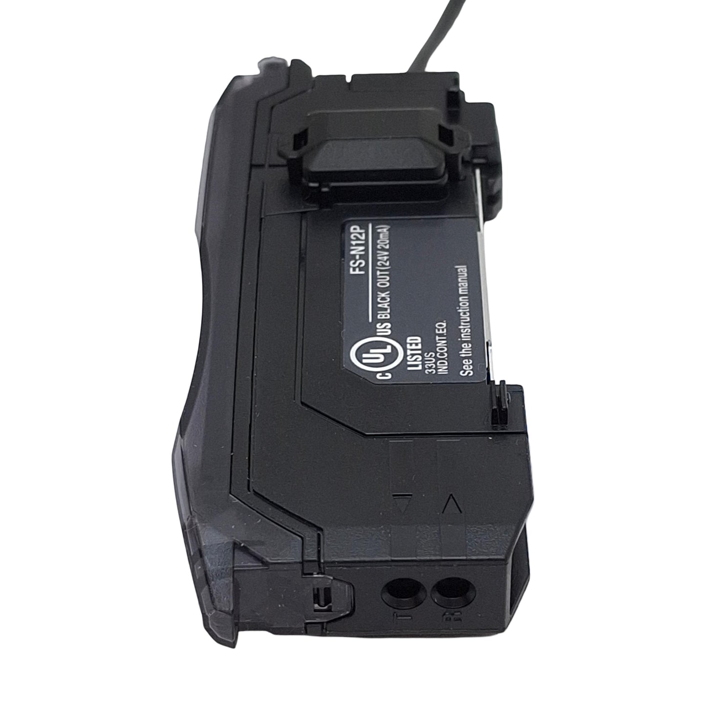 New Keyence FS-N12P Fiber Optic Amplifier Sensor, 1PNP, 12-24VDC, 1-Wire Lead, 2m