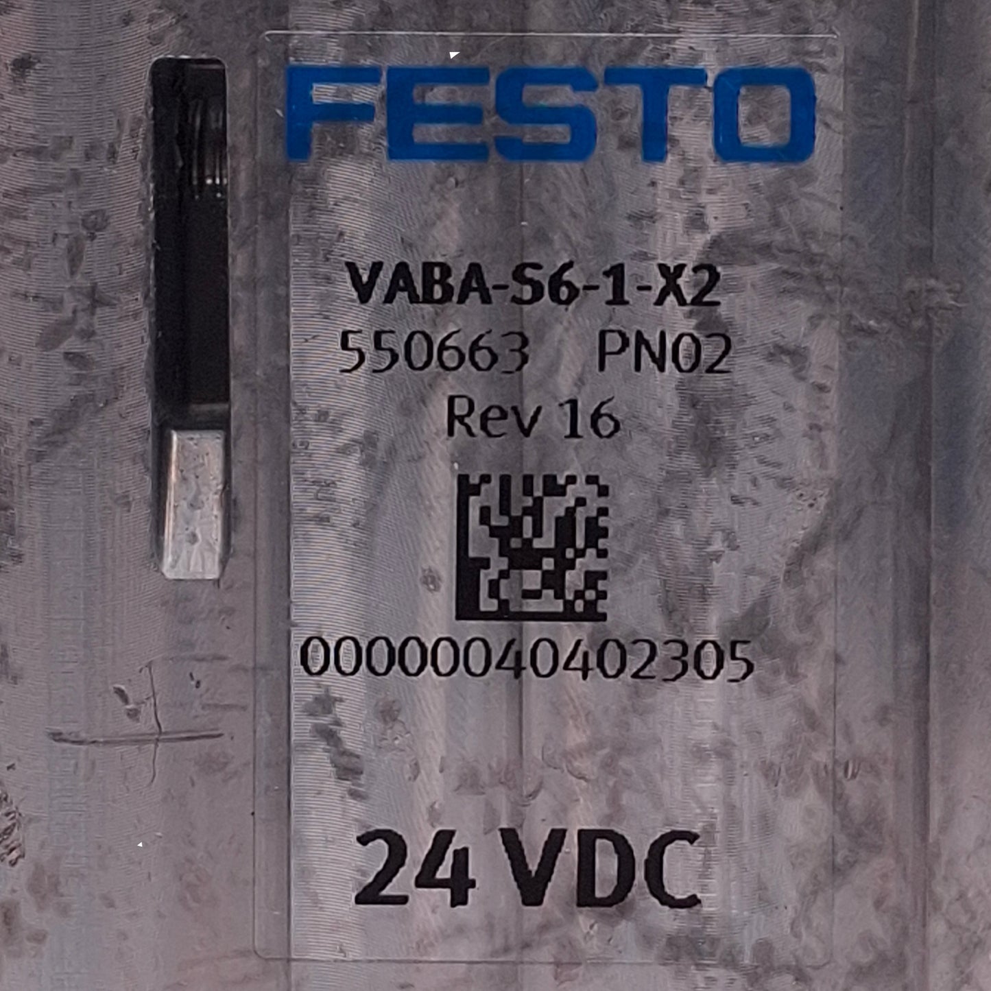 Used Festo VABA-S6-X2 Pneumatic Interface 24VDC, 4A, 16 Bistable, 32 Monostable