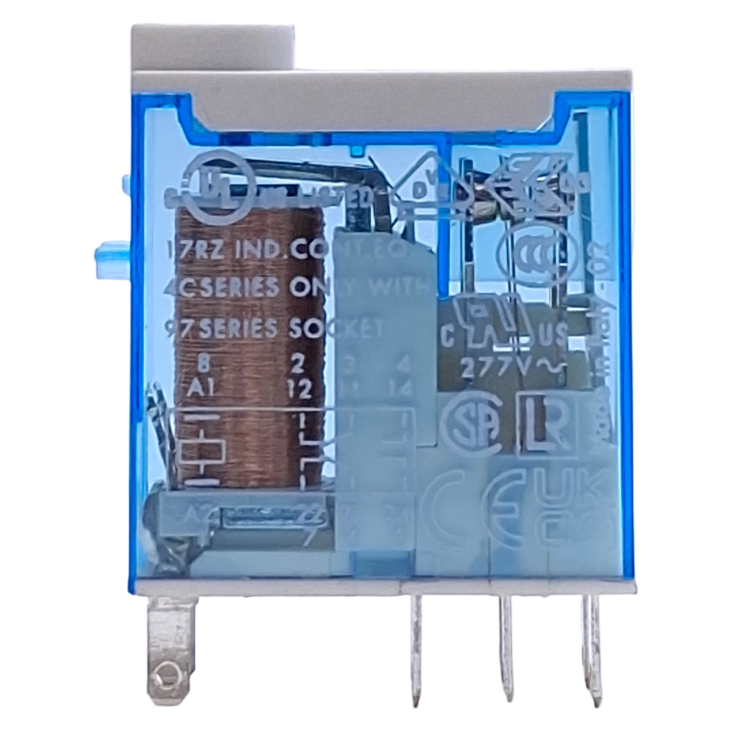 Used Lot of 4 Finder 46.52.9.024.0040 Power Relay, 2CO DPDT, 24VDC Coil, 250VAC 8A