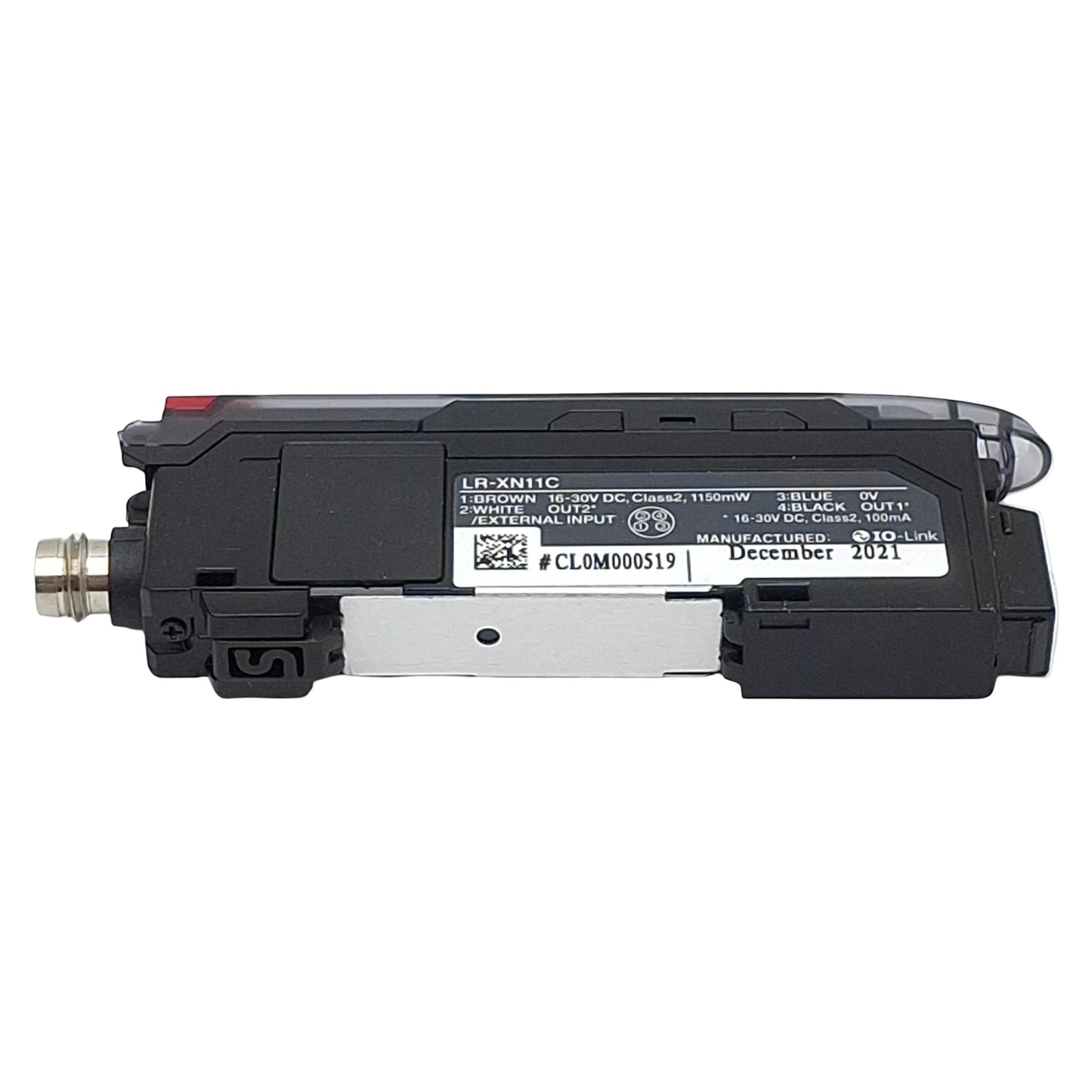 Used Keyence LR-XN11C Compact Laser Sensor, PNP/NPN NO/NC, 16-30VDC, 4-Pin M8