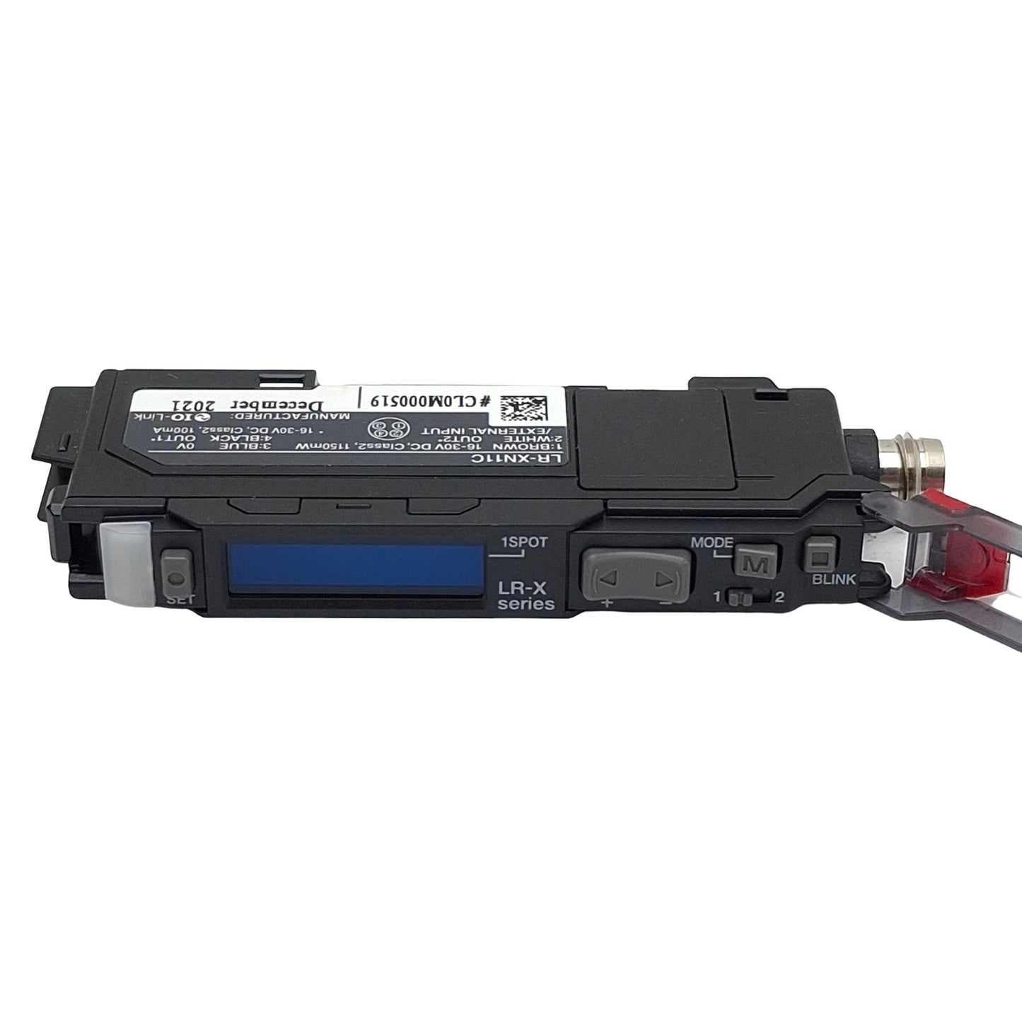 Used Keyence LR-XN11C Compact Laser Sensor, PNP/NPN NO/NC, 16-30VDC, 4-Pin M8