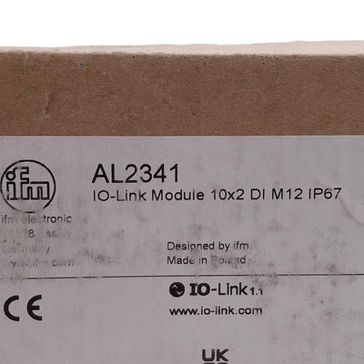 New IFM Efector AL2341 IO-Link Input Module 20 Digital Inputs, 18-30VDC, M12