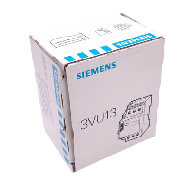 New Siemens 3VU1300-1ME00 Motor Protector, 3-Pole, 1NO 1NC Aux, 0.4-0.6A, 600VAC Max