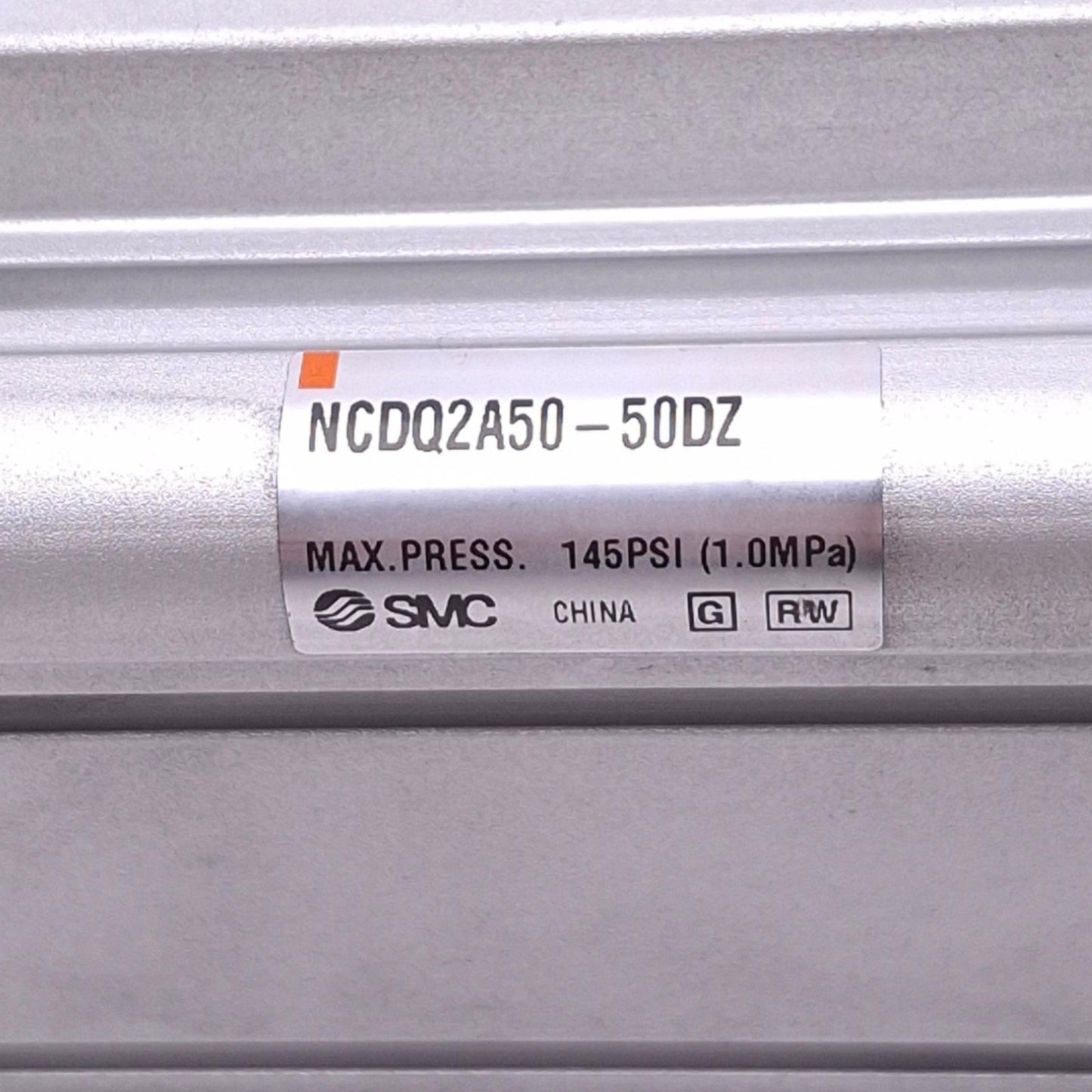 Used SMC NCDQ2A50-50DZ Compact Cylinder, 50mm Bore, 50mm Stroke, Rc1/4, 1.0MPa