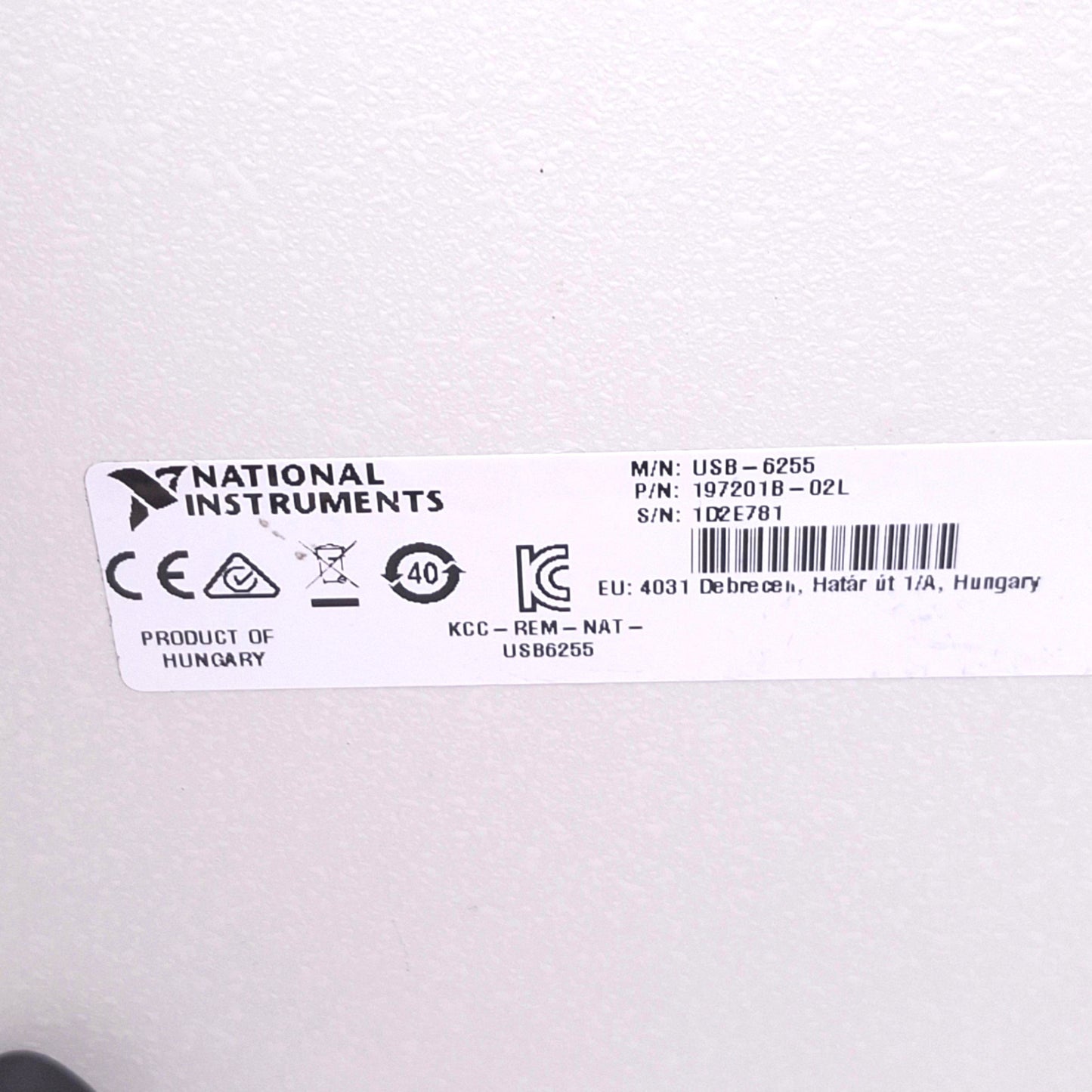 Used National Instruments USB-6255 Multifunction I/O for USB, 80-Channel AI, 2AO